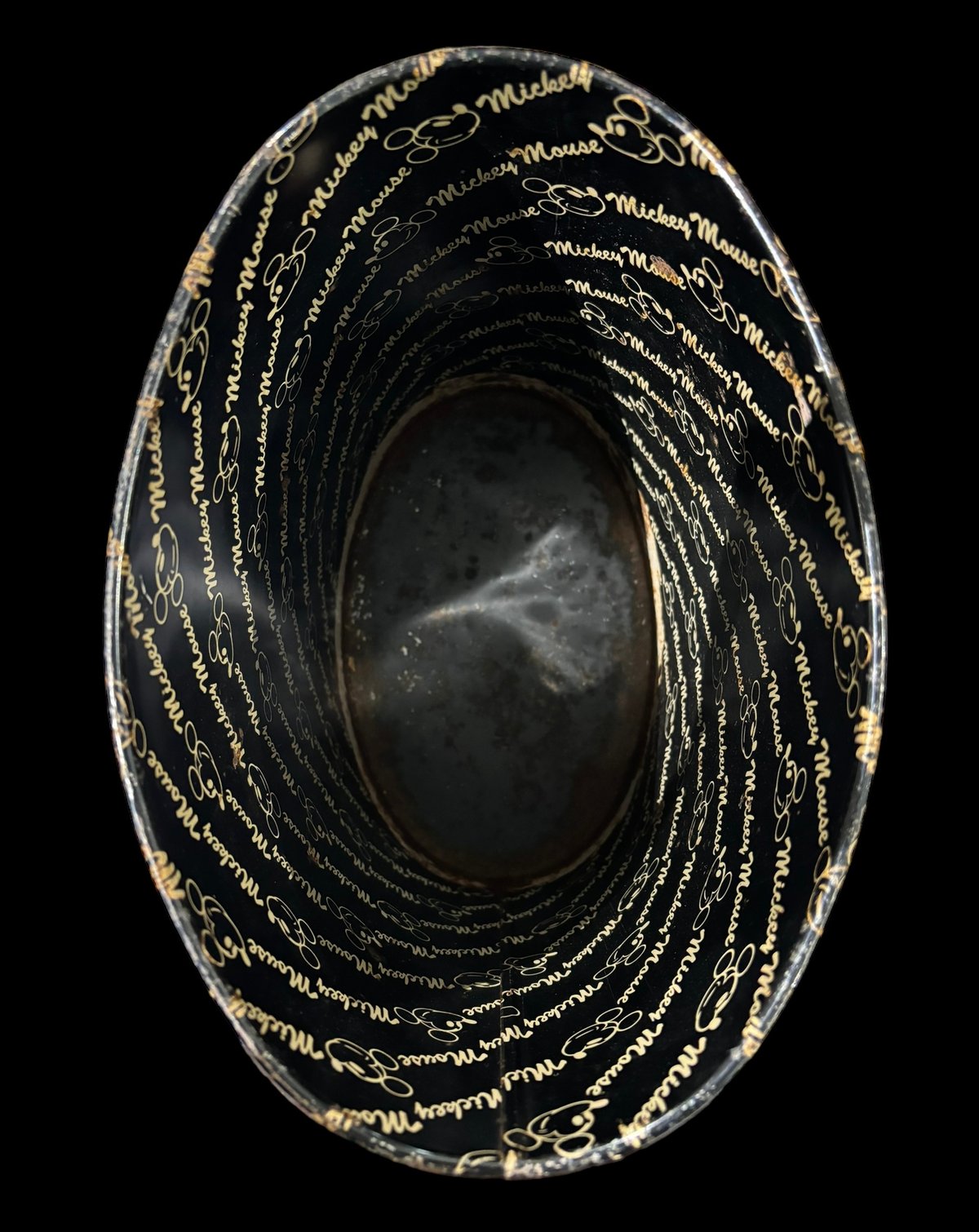 ディズニー ブリキ缶 ミッキーマウス ゴミ箱 傘立て ダストボックス