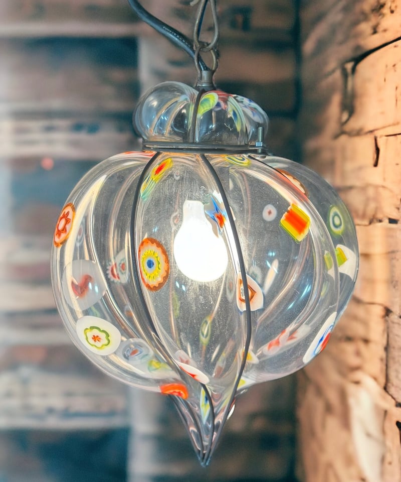 ミルフィオリ Millefiori 伊イタリア製 アンティークランプ ミルフィオリ Millefiori 伊イタリア製 アンティークランプ