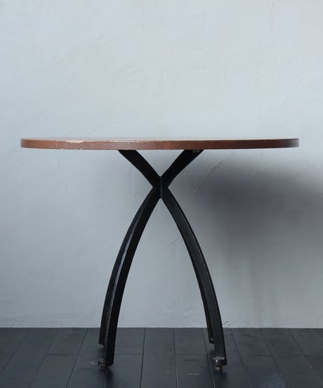 ラウンドトップテーブル ROUND TOP TABLE w/IRON LEG