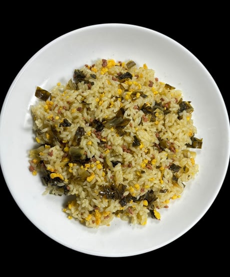 【食品サンプル】高菜ひき肉チャーハン 洋食 サンプル サラダ 食品 展示 装飾 レストラン 店舗 インテリア