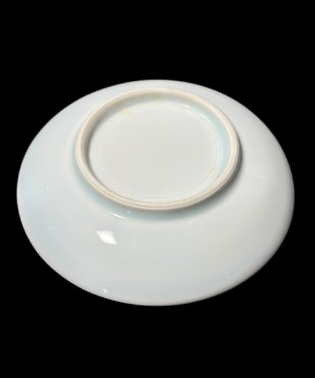 青白磁 唐草文皿 豆皿 平皿 小皿 花柄 取り皿 盛り皿 飾り皿 和食器 骨董品 アンティーク