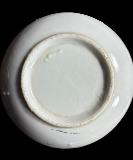 【2客セット】色絵 鶴 松 夕日 小皿 取り皿 盛り皿 飾り皿 和食器 骨董品 アンティーク