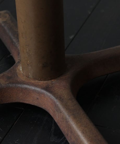 オークテーブル 鉄脚 インテリア 家具 OAK TABLE w/VINTAGE IRON LEG