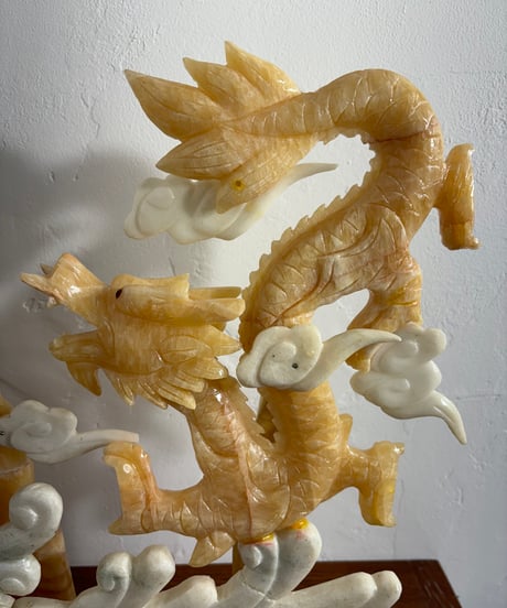 石龍置物 骨董品 辰年