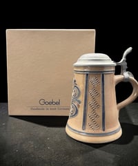 Goebel ゲーベル社 ドイツ製 ハンドメイド ビアマグ 蓋付き ドイツビール ジョッキ 陶器製 ヴィンテージ アンティーク