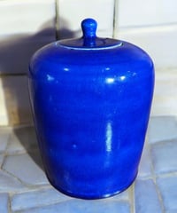 壺 ブルー 中国雑貨 フラワーベース 瑠璃色 花瓶 花入れ 丸壺 花器 陶器 古美術 骨董品 アンティーク