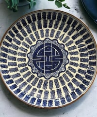 大清康熙年製 染付 丸皿 中国 取り皿 盛り皿 飾り皿 和食器 骨董品