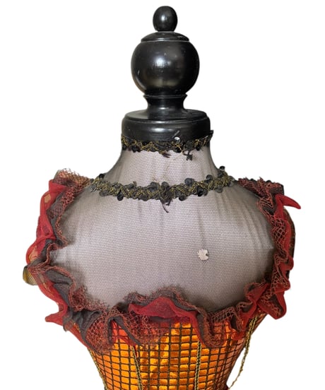 トルソー ドレス 衣装 デザイナー ハンドメイド 展示 装飾品 エスニック アリス アンティーク インテリア コレクション