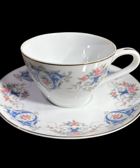 【6客揃】 Lovely China NARUMI カップ&ソーサー マグカップ 花柄 紅茶 コーヒー カップ 茶器 昭和 レトロ アンティーク