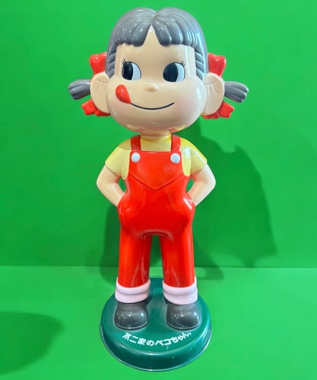 【レア品】ペコちゃん 不二家 キャンペーン 首振り人形 インテリア コレクション 置物 オブジェ 非売品 骨董品 アンティーク
