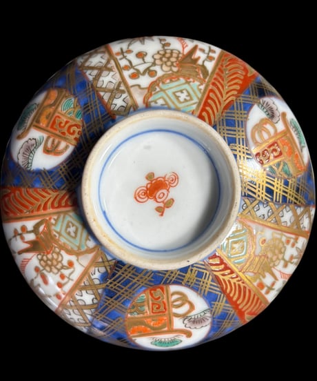 【4客セット】 古伊万里 蓋付き椀 壽 金彩 色絵 赤絵 蓋物 松竹梅 蓋付き丼 ご飯 茶碗 陶器 和食器 骨董品 アンティーク