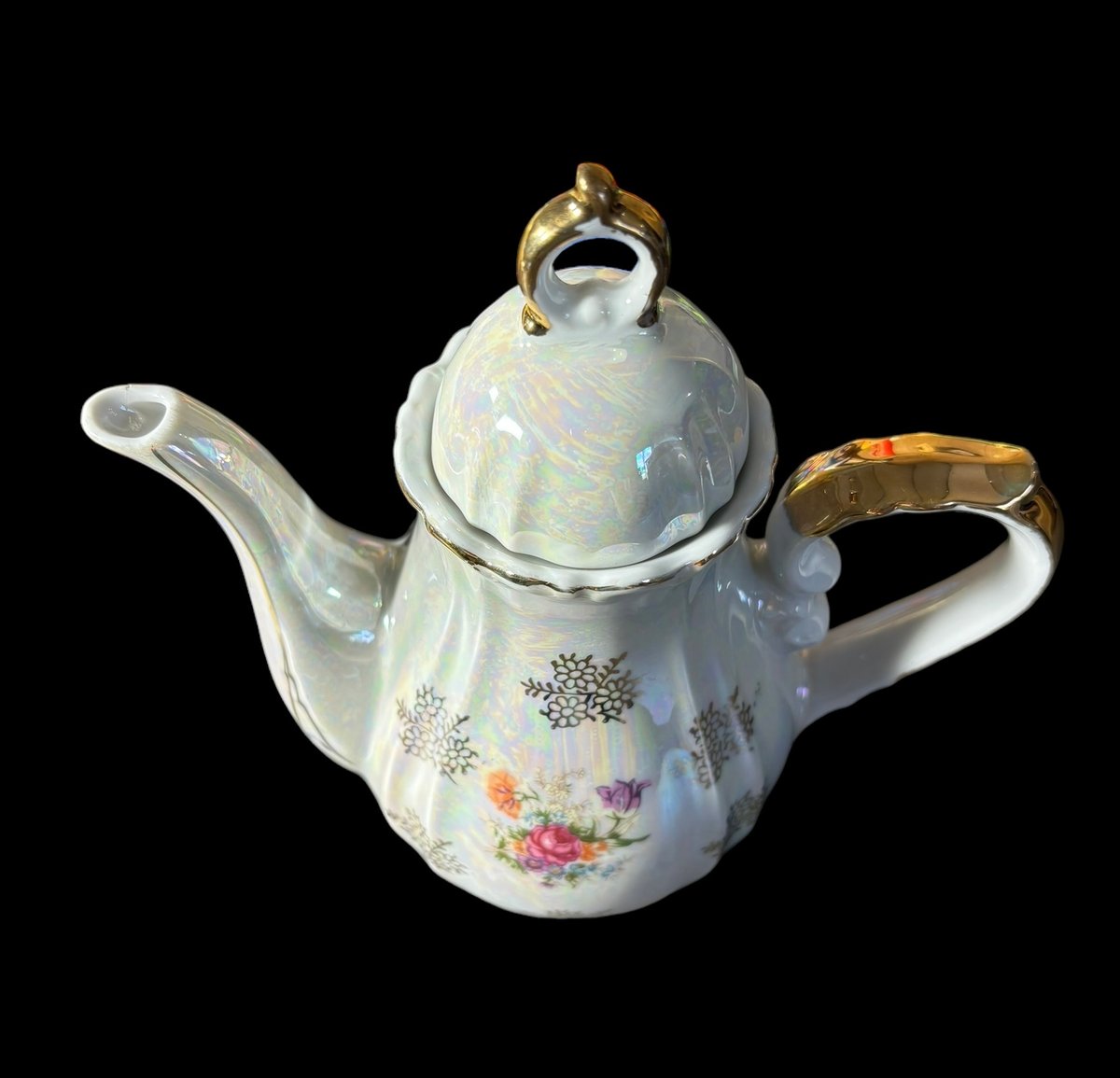 アンティーク花柄陶器ティーポット レトロティーポット 花柄 陶器 茶こし付き – Heartful Country
