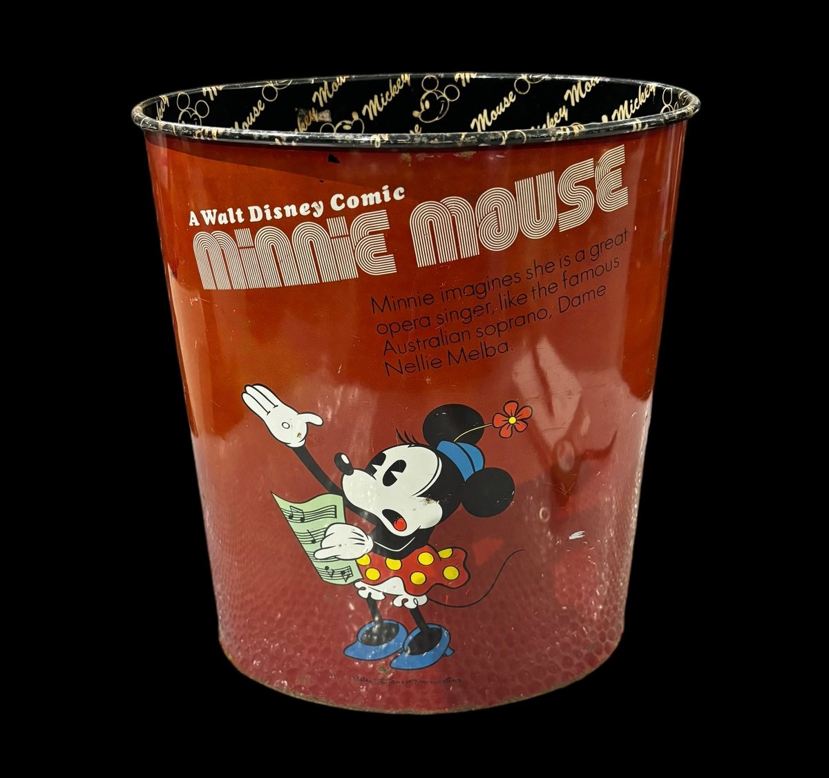 Disney ディズニー ミッキー ブリキ缶 ボックス レトロ ミッキー アニマル ブリキボックス 缶バッジ ステッカー マルチ