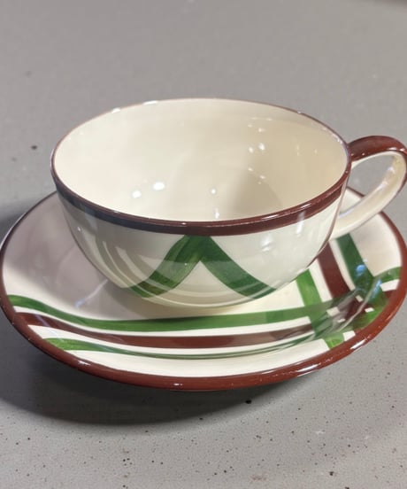 Varnonware BEL-AIR アメリカ カップ&ソーサー ハンドペイント 紅茶 コーヒー カップ 茶器 モダン レトロ アンティーク