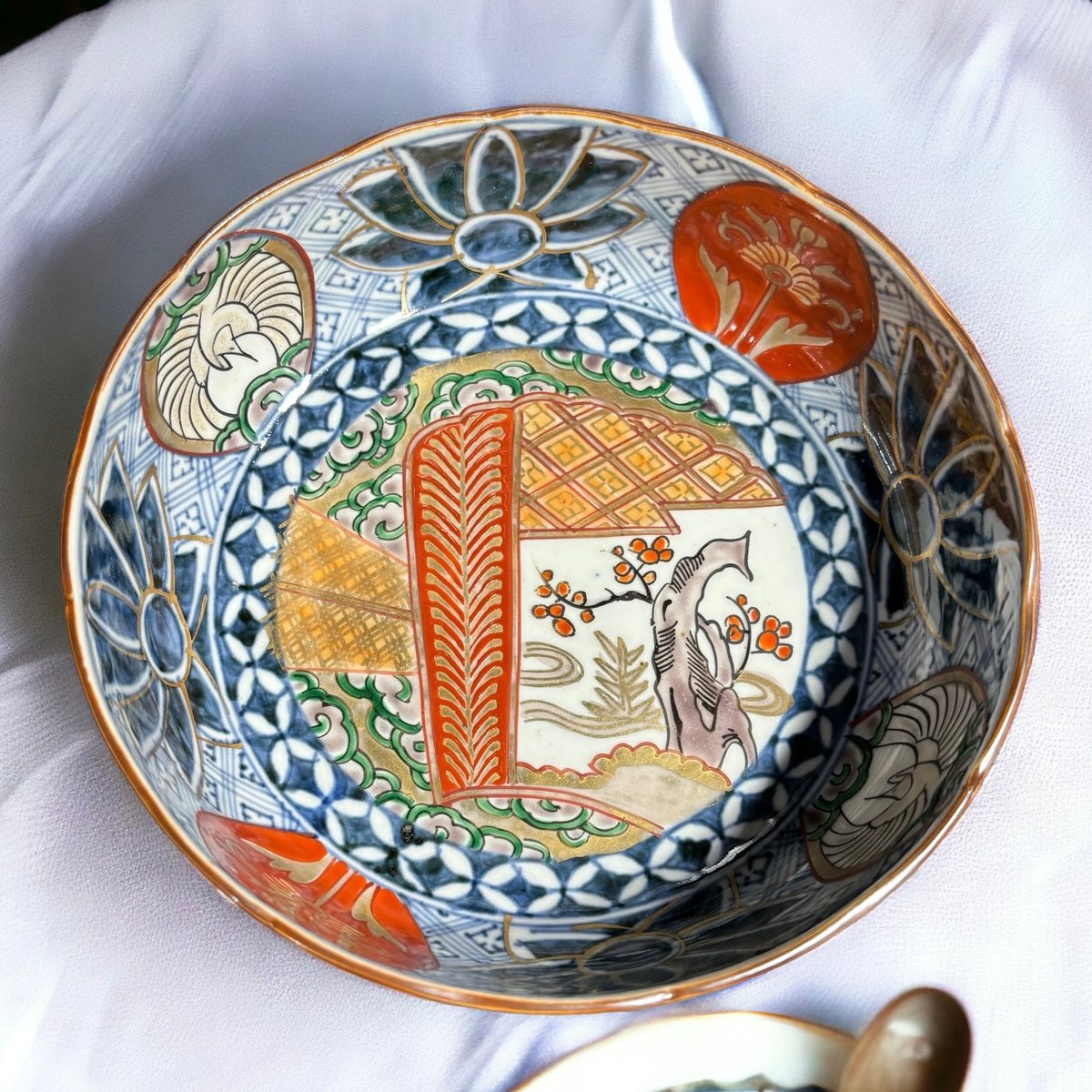 江戸時代参考品 古伊万里 色絵 大鉢 鎹直し かすがい - メルカリ