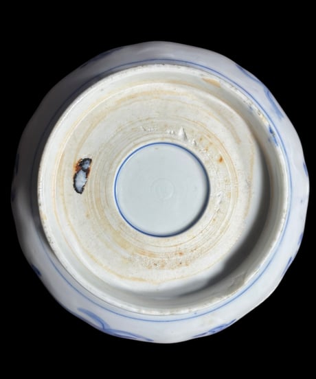 伊万里 金彩 色絵 [窓絵草花文図] なます皿 丸皿 取り皿 飾り皿 和食器 時代物 古伊万里 陶器 骨董品 アンティーク