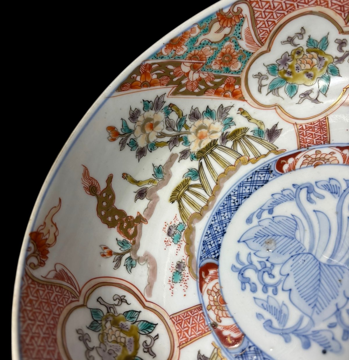 獅子 色絵皿 現品限り!!】2組鉢 伊万里 獅子草花文図 金彩 赤絵 色絵 鉢 丸皿 盛り