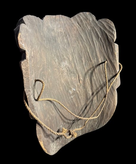 竃神 木彫面 彫刻 鬼面 天狗 飾面 縁起物 古美術 時代物 インテリア 骨董品 アンティーク