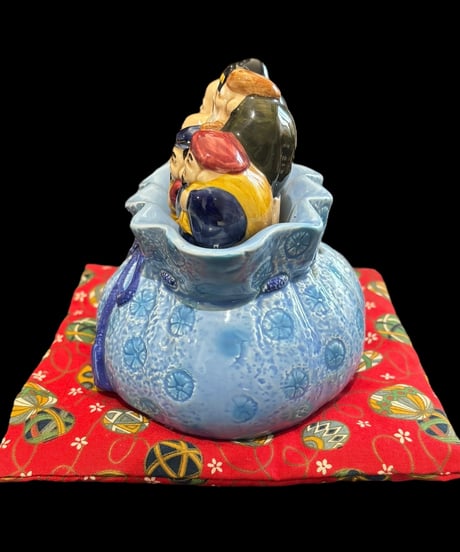 七福神 貯金箱 大黒 恵比寿 布袋 弁財天 毘沙門天 福禄寿 縁起物 開運 インテリア オブジェ 昭和 レトロ 陶器 骨董品 アンティーク
