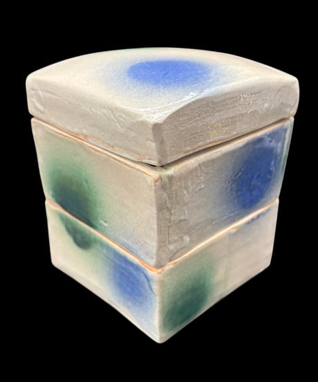 蔵出し 瀬戸焼 二段重 お節 重箱 時代物 古美術 和食器 小物入れ 骨董品 アンティーク