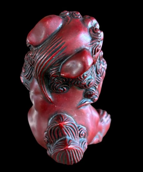 獅子 置物 中国 シーサー 縁起物 守神 魔除け 厄除け 飾り 陶器 工芸品 インテリア 骨董品 アンティーク