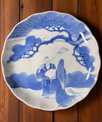 大皿 (梅・松) 陶器 骨董品 | HORIDASHI市