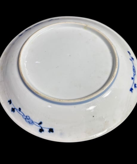 古伊万里 金彩 色絵 [山水風景絵] 肥 染付 丸皿 取り皿 飾り皿 和食器 江戸 伊万里 陶器 骨董品 アンティーク