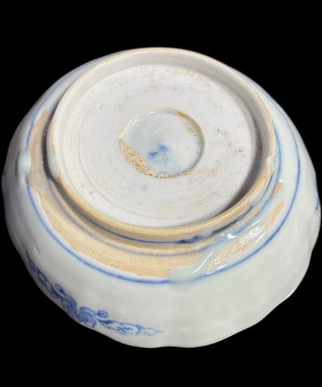 古伊万里 色絵 [唐草 草花文図] なます皿 丸皿 取り皿 飾り皿 和食器 江戸 伊万里 陶器 骨董品 アンティーク