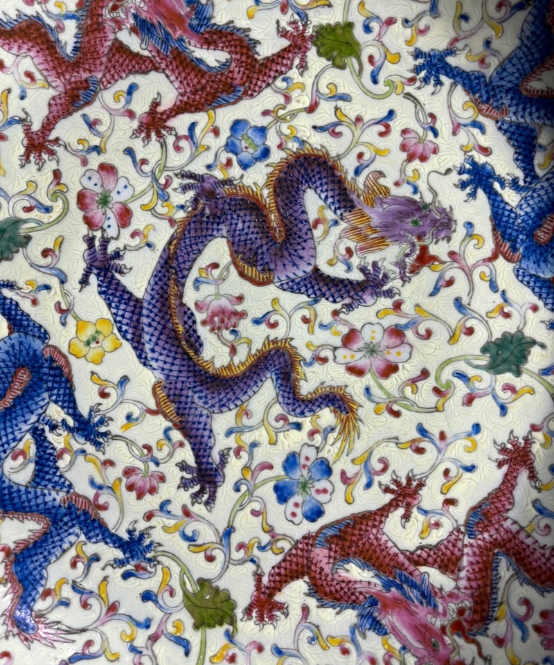 中国 骨董品 大清道光年製 筆洗 五彩鷄絵図 陶芸 古美術 。