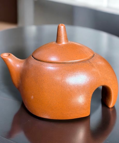 錫半 砲口 急須 本錫製 煎茶道具 約316g 茶器 刻印あり 老舗