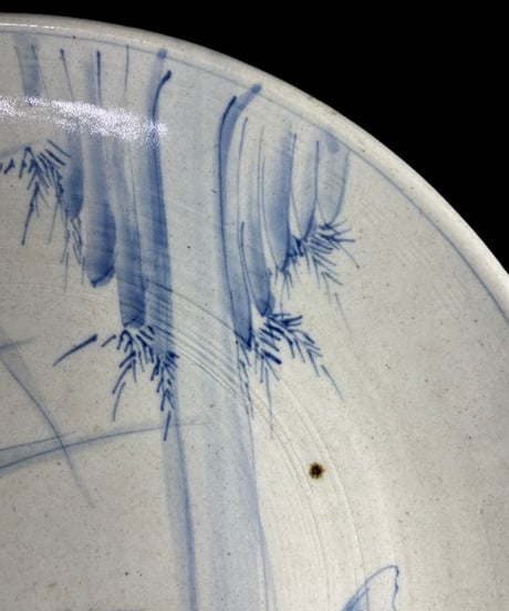 江戸後期 古伊万里 染付 鯉皿 絵皿 丸皿 鯉 取り皿 盛り皿 飾皿 時代物 和食器 骨董品 アンティーク