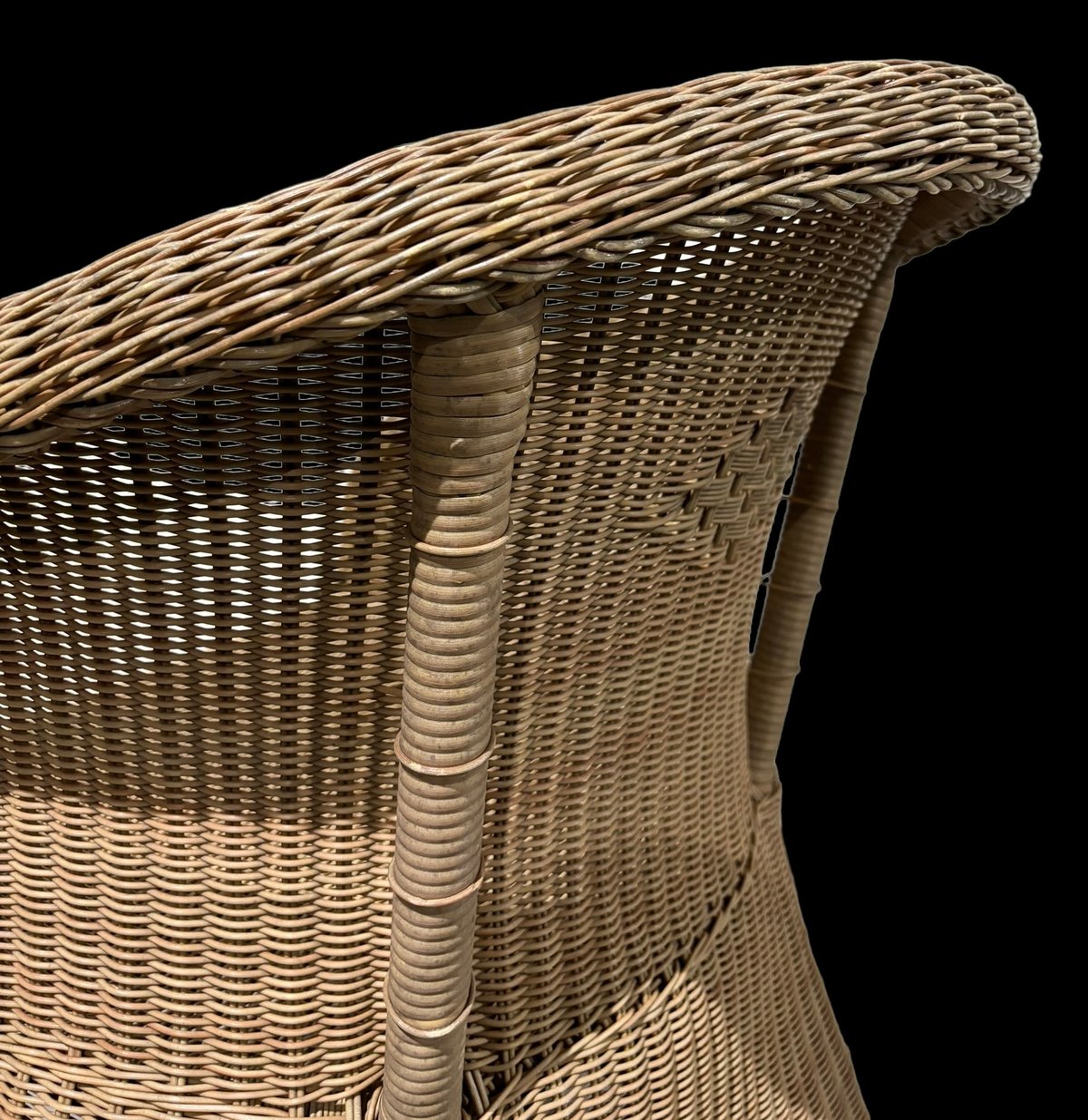 ラタンフレーム　籐　アームチェア　アンティーク　レトロ 籐風 アームチェア ナチュラル ダイニングチェア イギリス 椅子