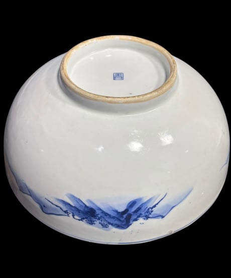 伊万里 染付 大鉢 山水図 盛り鉢 色絵 鉢 取り皿 飾り皿 和食器 古伊万里 陶器 骨董品 アンティーク