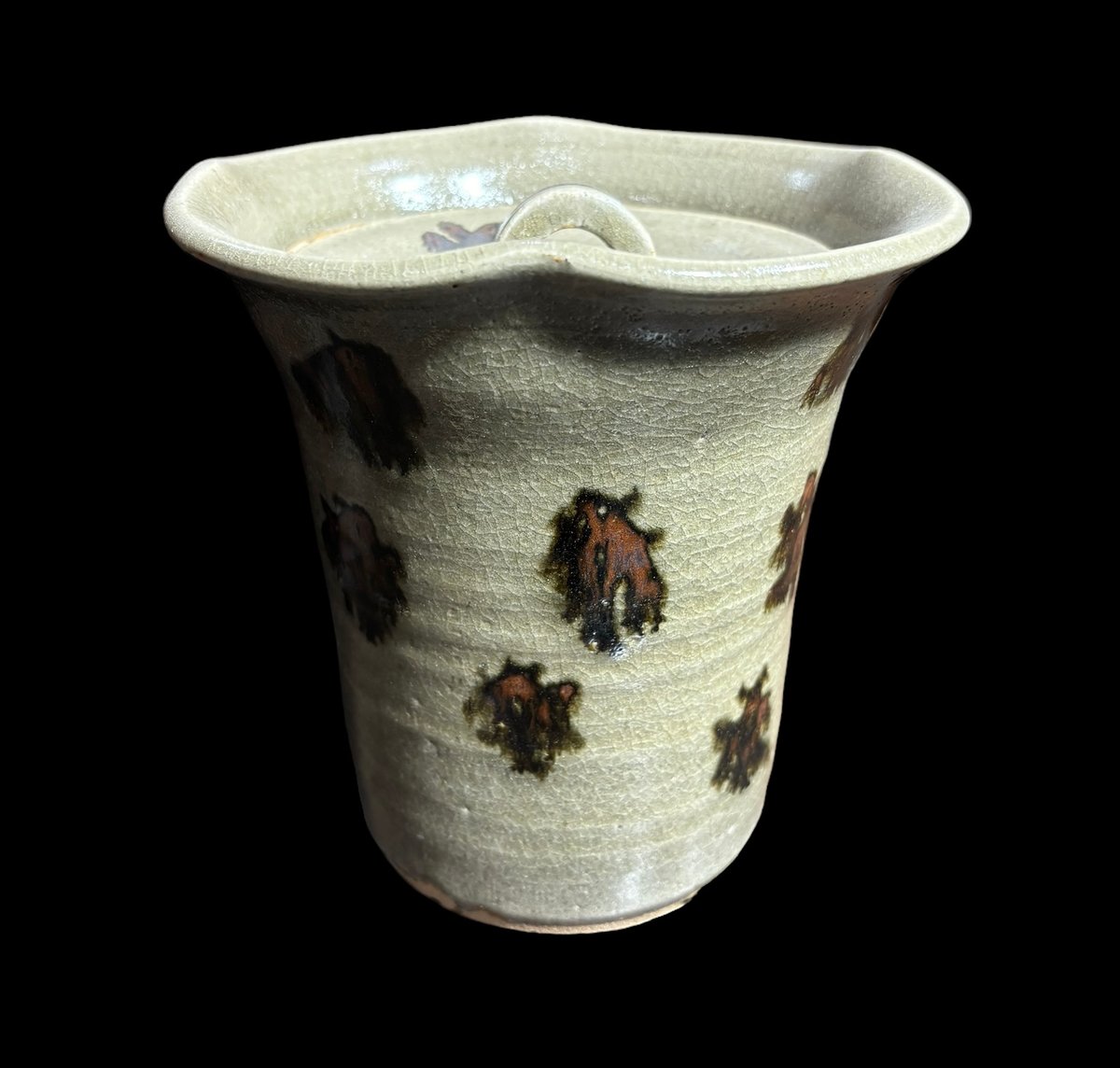 アンティーク 美品 骨董品 信楽焼 茶道 水指（みずさし） レトロ アンティーク 美品 骨董品 信楽焼 茶道 水指（みずさし） 昭和レトロ