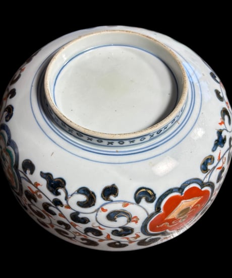 【現品限り!!】伊万里 大鉢 [鳳凰松竹梅草花文] 金彩 赤絵 色絵 鉢 丸皿 盛り皿 飾り皿 古伊万里 古美術 明治 和食器 骨董品 アンティーク