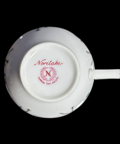 【5客揃】オールドノリタケ Noritake マグカップ ノリタケ 日本陶器会社 紅茶 コーヒー カップ 器 茶器 赤裏印 昭和 レトロ アンティーク