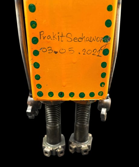 Prakit Seehawong ガジェット ロボット 置物 オブジェ ナット ネジ アート コレクション 骨董品 アンティーク