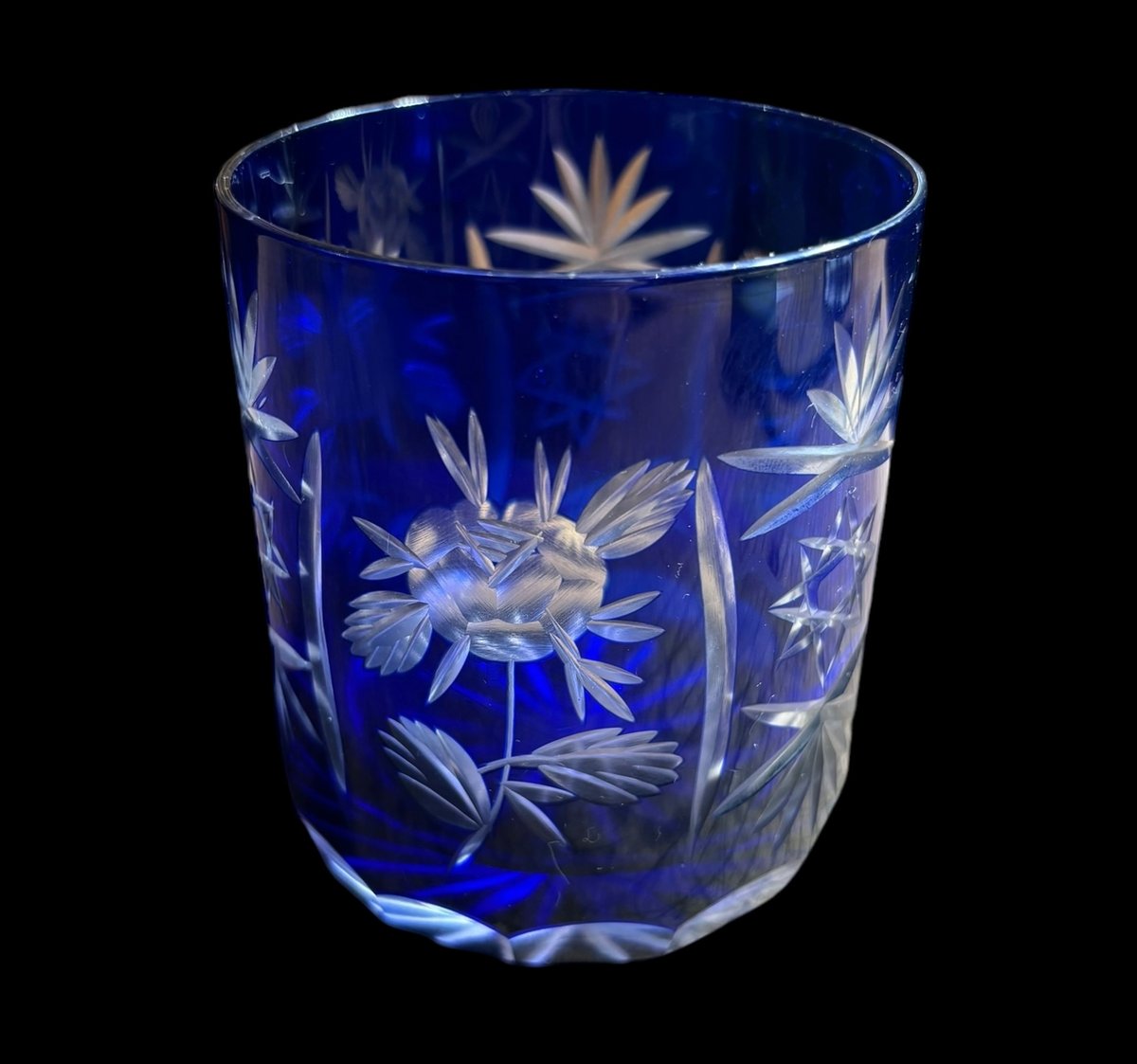 1客限定!!】切子グラス 青 冠水瓶 ブルー タンブラー コップ グラス