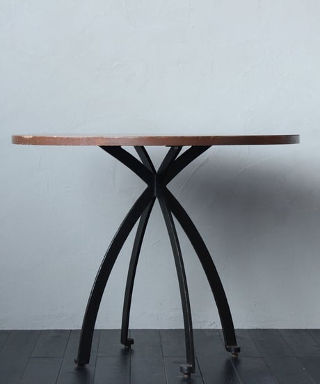 ラウンドトップテーブル ROUND TOP TABLE w/IRON LEG