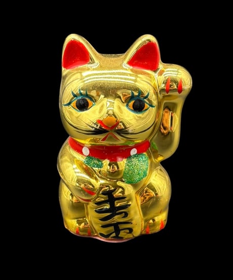金小判猫 招き猫 千万両 右手 金 縁起物 開運 商売繁盛 貯金箱 陶器 昭和 レトロ 工芸品 インテリア 骨董品 アンティーク