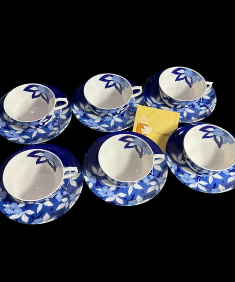 【6客揃】Noritake カップ&ソーサー ノリタケ スタジオコレクション マグカップ 紅茶 コーヒー カップ 器 茶器 昭和 レトロ 骨董品 アンティーク