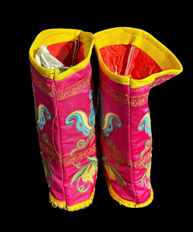 アンティーク 中国奥地少数民族 刺繍 幼児向け靴 アンティーク 中国奥地少数民族 刺繍 幼児向け靴
