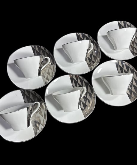 【6客揃】Noritake カップ&ソーサー クラシック ノリタケ 日本陶器会社 マグカップ 紅茶 コーヒー カップ 茶器 昭和 レトロ アンティーク