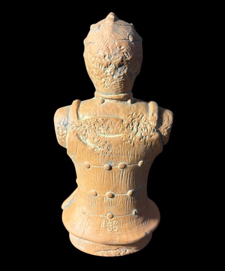 埴輪 短甲の武人 置物 土偶 古墳 飾物 縁起物 美術品 工芸品 インテリア 骨董品 アンティーク
