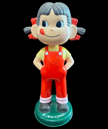【レア品】ペコちゃん 不二家 キャンペーン 首振り人形 インテリア コレクション 置物 オブジェ 非売品 骨董品 アンティーク