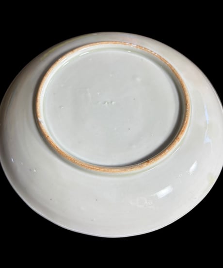 古伊万里 印判皿 [竹草花文] 染付 明治 小皿 丸皿 盛り皿 飾り皿 古伊万里 古美術 和食器 骨董品 アンティーク