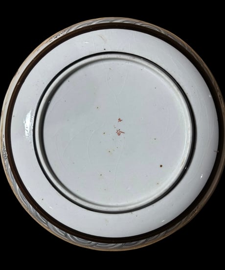 九谷焼 大鉢 雪景色 人物図 盛り皿 飾り皿 和食器 古美術 九谷 和食器 骨董品 アンティーク