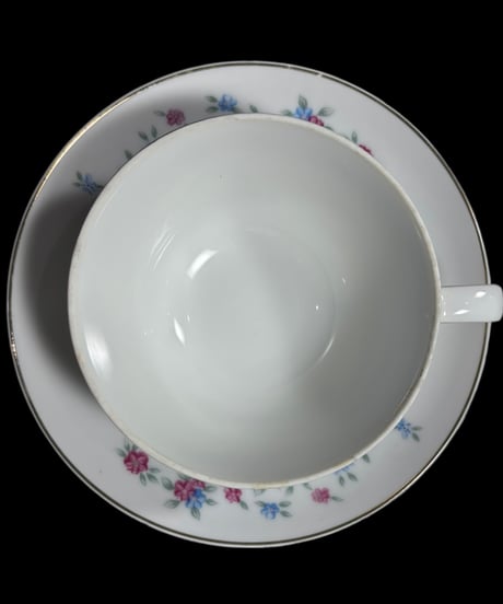 【6客揃】カップ&ソーサー 花柄 日本陶器会社 マグカップ 紅茶 コーヒー カップ 茶器 昭和 レトロ アンティーク