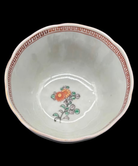 【5客セット】 古伊万里 湯呑み 金彩 松竹梅 山水風景図 色絵 蕎麦猪口 和食器 時代物 陶器 骨董品 アンティーク