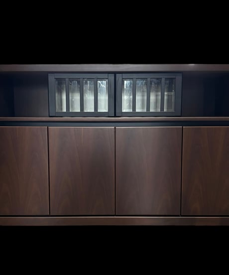 【美品!!】高正木工 サイドボード 照明付 飾り棚 収納棚 食器棚 キャビネット 木製 ナチュラル 和家具 アンティーク